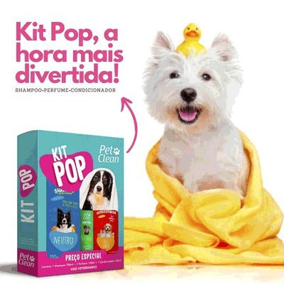 Kit Banho Pet Clean para Cães e Gatos