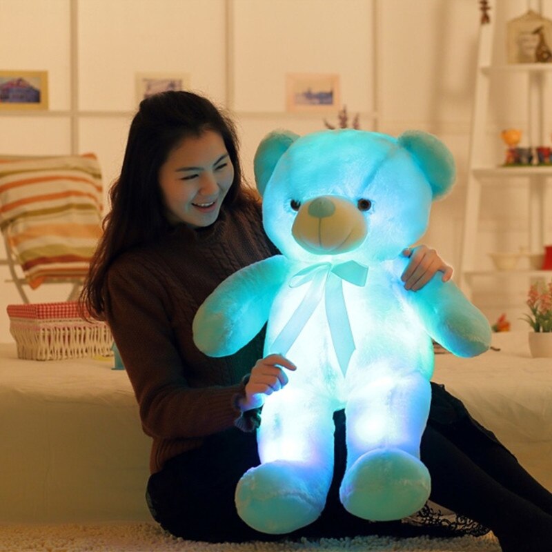 Urso de Pelúcia com Luzes LED