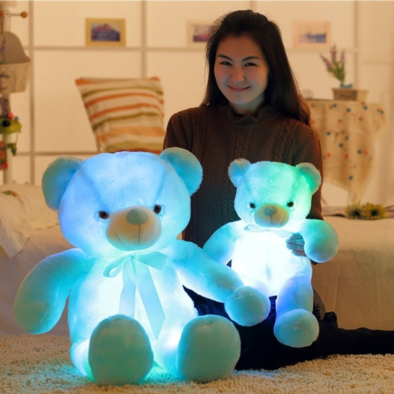 Urso de Pelúcia com Luzes LED