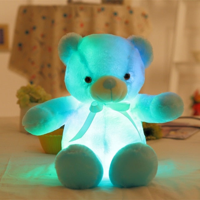 Urso de Pelúcia com Luzes LED