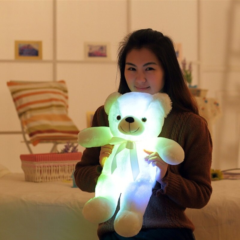 Urso de Pelúcia com Luzes LED