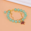 Pulseira de Jade - Folhas em Camada Dupla