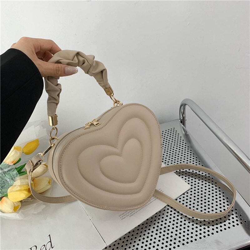 Bolsa de Ombro em Formato de Coração - Fashion Love