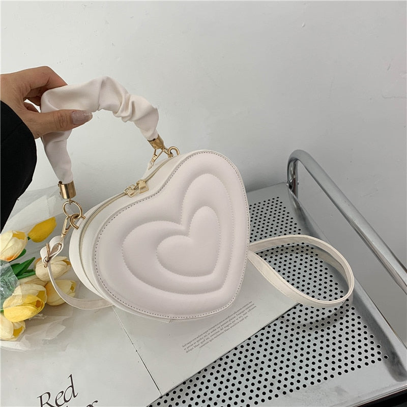 Bolsa de Ombro em Formato de Coração - Fashion Love