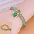 Pulseira de Jade - Folhas em Camada Dupla