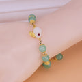 Pulseira de Jade - Folhas em Camada Dupla