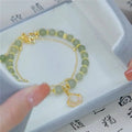 Pulseira de Jade - Folhas em Camada Dupla