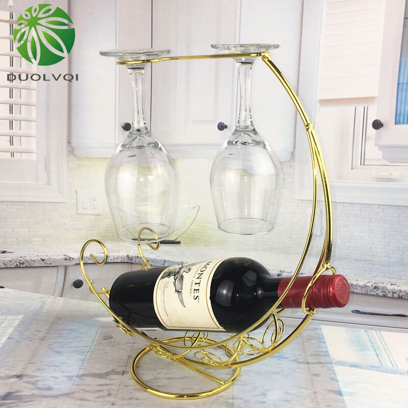 Rack de Vinho com Suporte para Taças