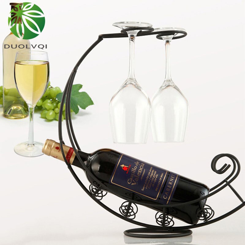 Rack de Vinho com Suporte para Taças