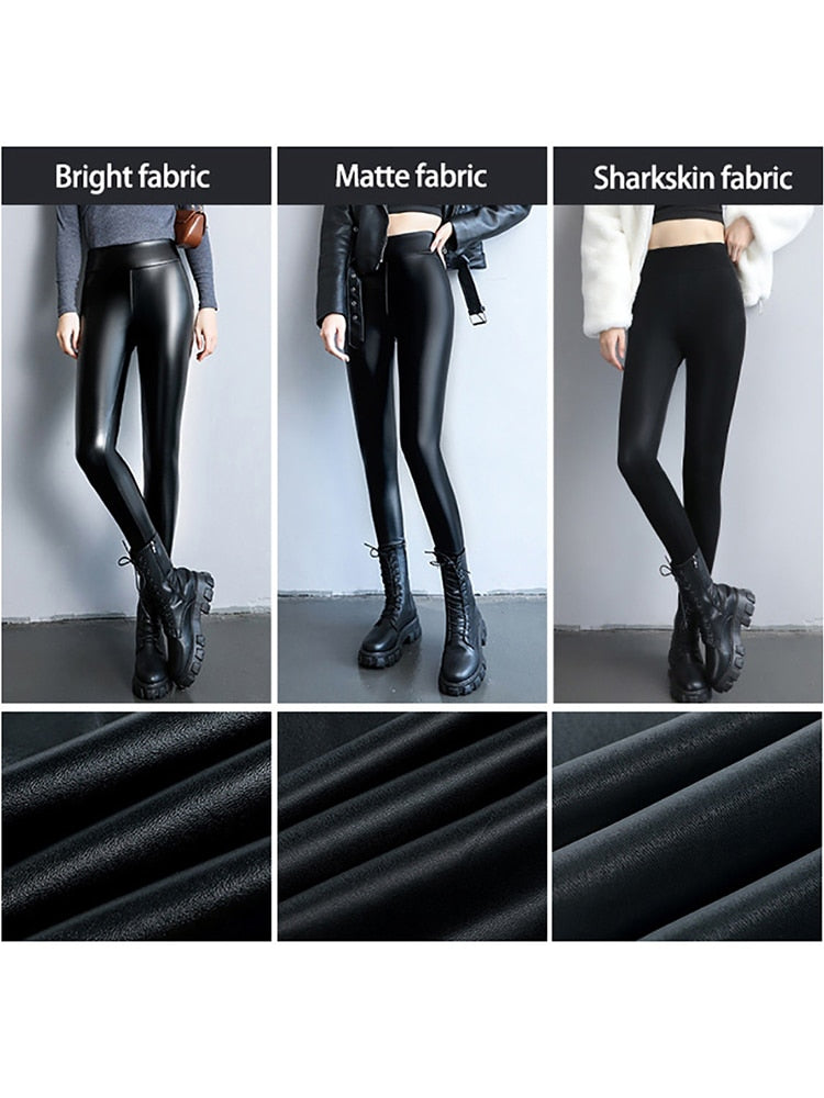 Leggings SlimFit em Couro