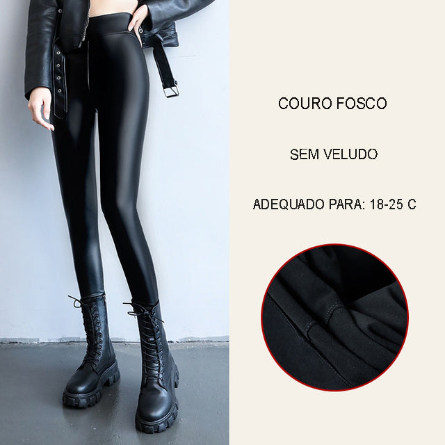 Leggings SlimFit em Couro